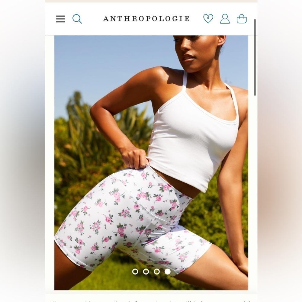 Spiritual Gangster intent biker shorts in ROSE GARDEN. XS. New with tags - Picture 9 of 14
